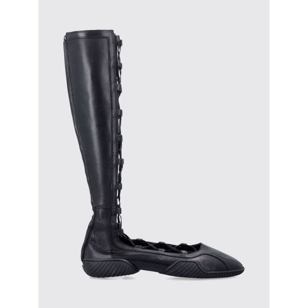 Mrs. Mathilda Miista Knee-High Boots In Smooth Leather With Laces And Round Toe